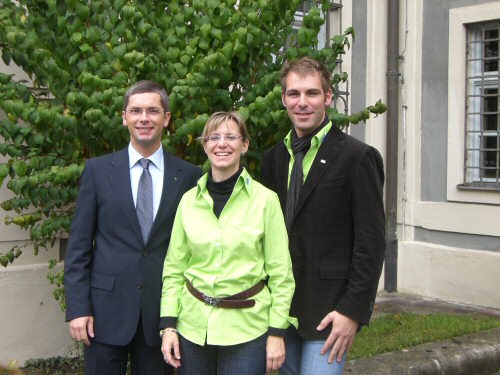 Gerd Ortner mit Sabine Wieler und Holger C. Metzger