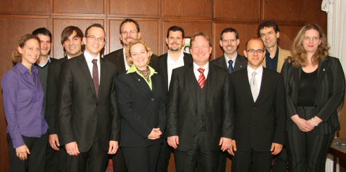 Gruppenbild mit Joachim Spatz